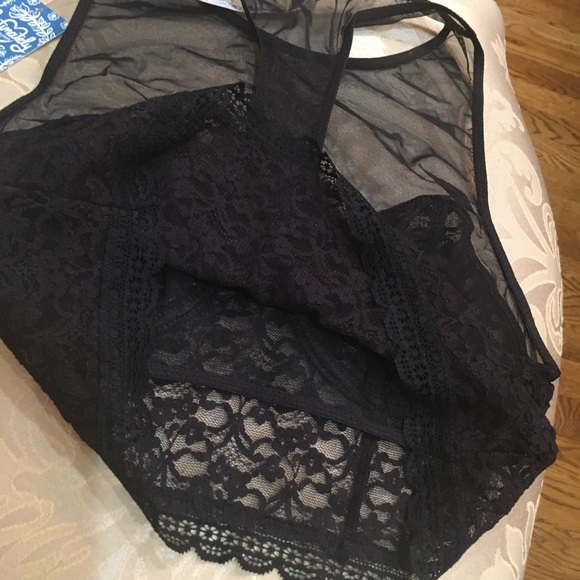 Free People Stay With Me Black Lace Soft Bra - Picture 8 of 8